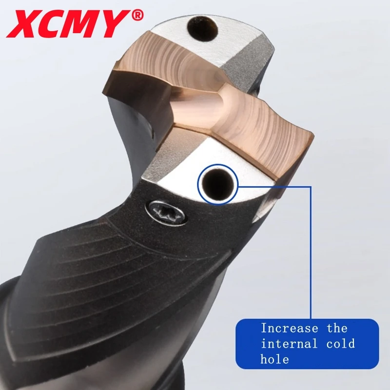 3D 5D 8D 10D internal cooling JCD Crown drill rod diameter 10-25mm for insert HCD High efficiency precision insertable U drill