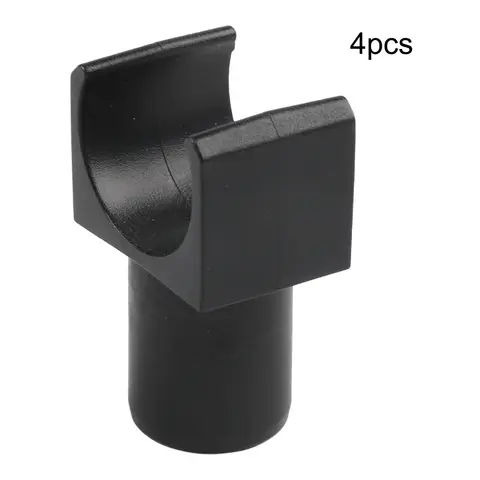 부드럽고 내마모성이 뛰어난 휠체어 액세서리 4개 플라스틱 휠체어 레일 가이드 U자형 가이드 레일 슬라이더 세트