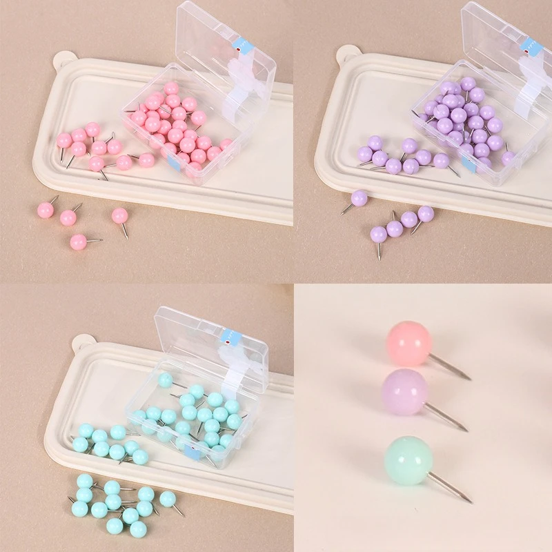 

50 шт./компл., пастельные цветные глобусы, канцелярские кнопки для большого пальца, канцелярские кнопки для доски из пробковой ткани, милые булавки для карт, офисные школьные принадлежности для досок объявлений
