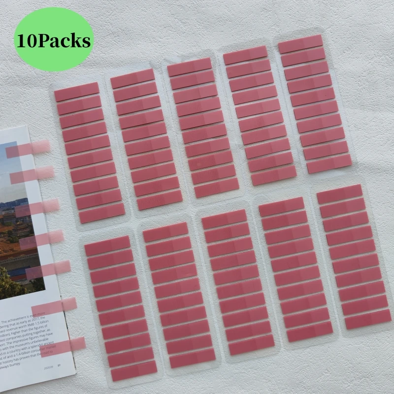 

2000 Sheets Transparent Sticky Notes Self-Adhesive for Reading Annotation Bookmarks Memo Pad Index Tabs - Notepad for Books
