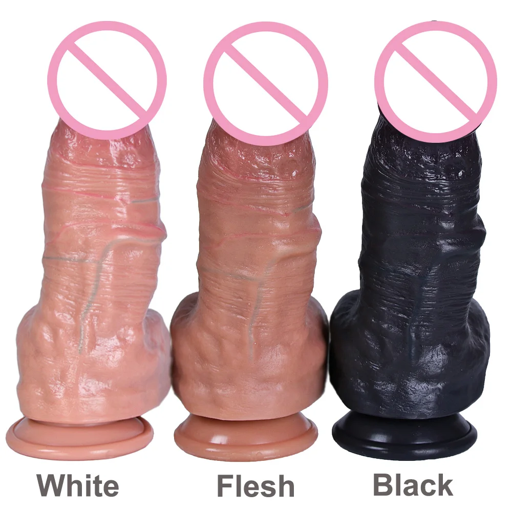 Silicone Huge Dildo Real Man Dick Male Artificial Rubber Penis Strapon Sex Toys for Women Anal Plug Vaginal G-spot Masturbation