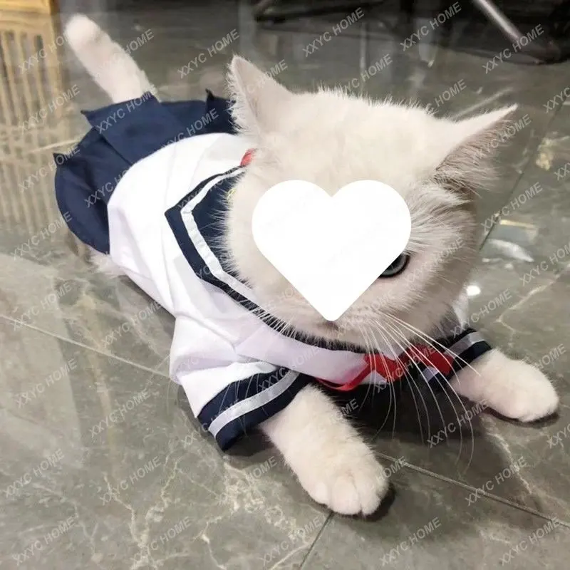 

Cat Clothes Cat Cat Skirt Comfortable Breathable Cute Little Princess Dog Tower Silver Gradually Layer Small Dog