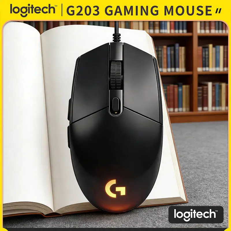 

Оригинальная мышь Logitech G203 Prodigy, RGB-подсветка, оптический сенсор 8000 DPI, отлично подходит для игр в жанрах FPS, RPG, MMO.