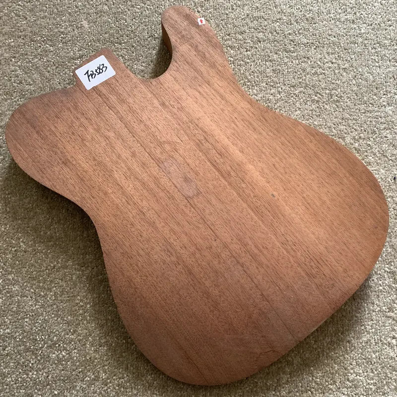 FB583 Natural Solid Mahogany Wood Raw Materials for Electric Guitar Build Unfinished DIY Replace TL Guitar Body Custom Order