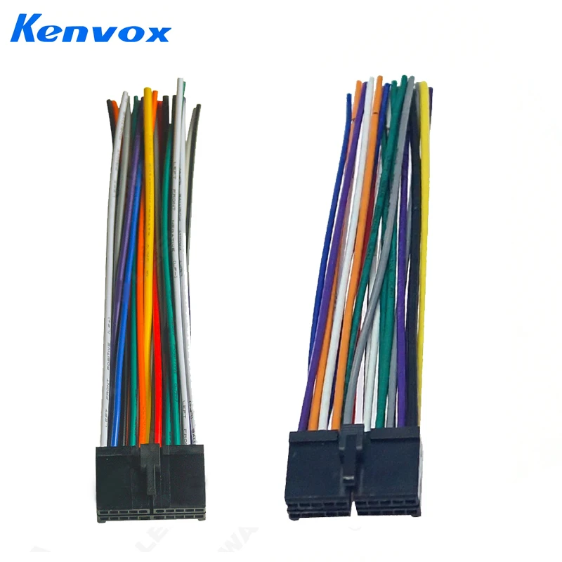 Car CD player, Android navigation, 20P power supply, horn harness plug, low current T-shaped cross shaped modification  cable