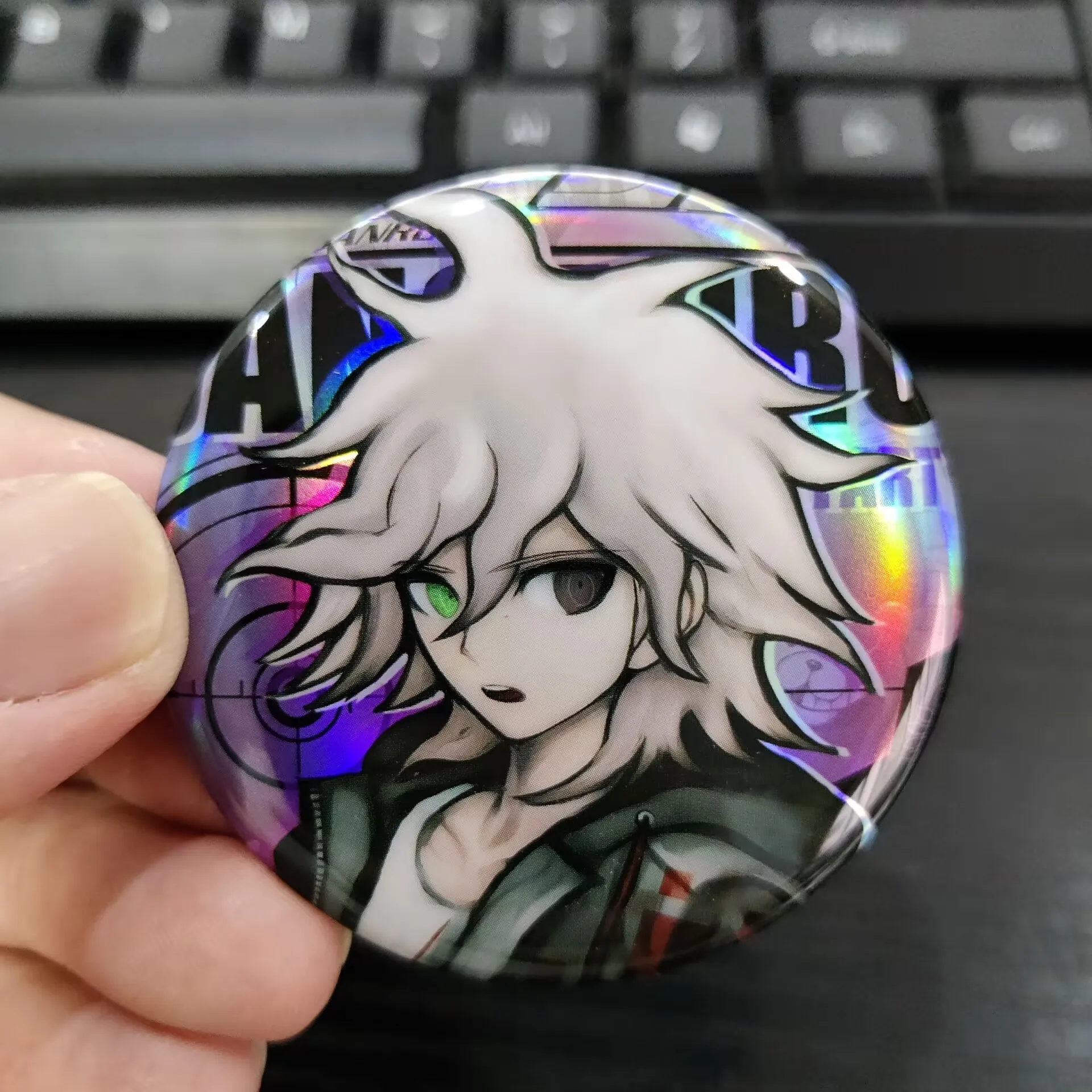 Danganronpa Anime Figures komaeda nagito Naegi Makoto Metal Badge Pins Toy Tanaka Gandamu Decorative Brooch Christmas Gift 6CM