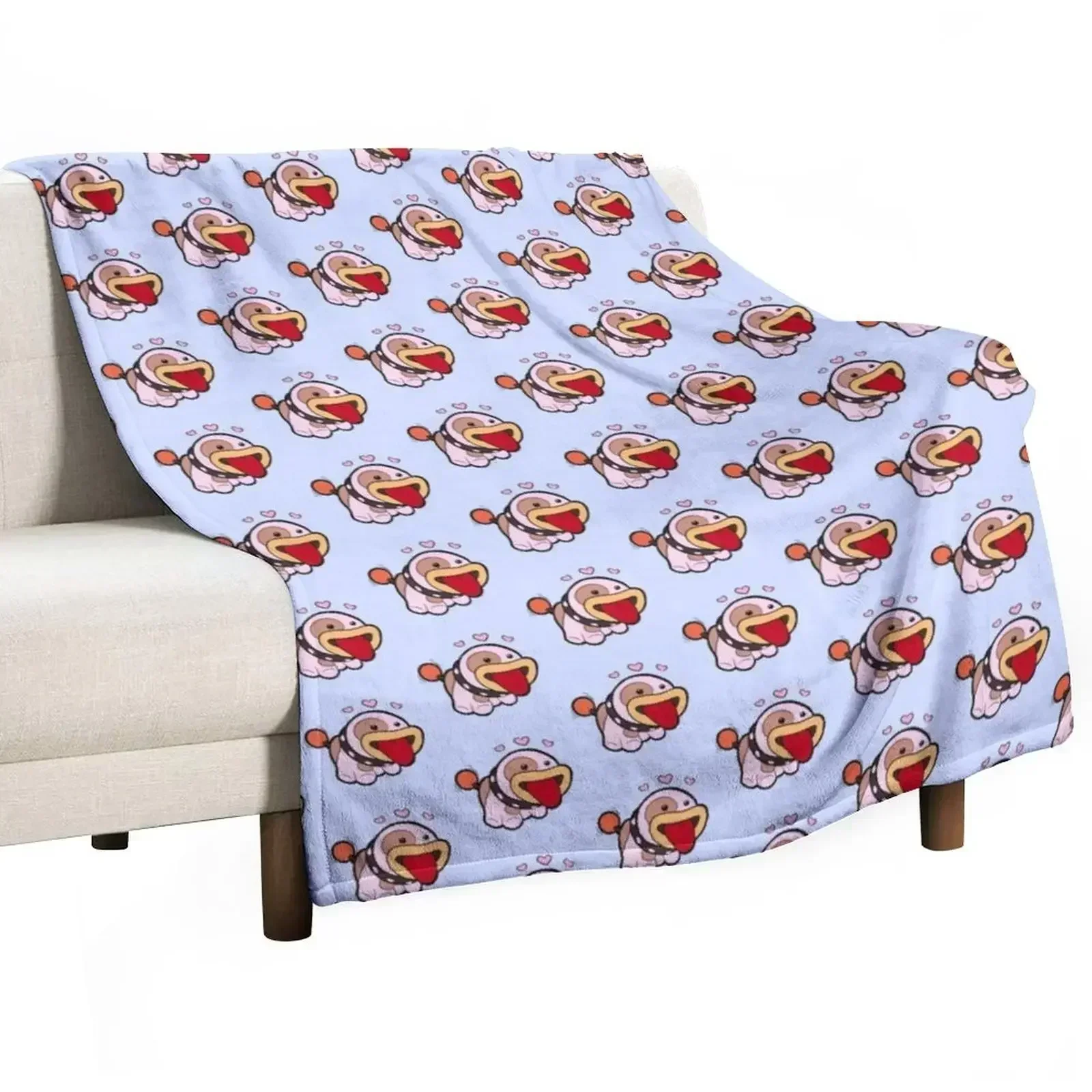 Poochy Throw Blanket Blankets For Sofas Shaggy Flannel Fabric Retros Blankets