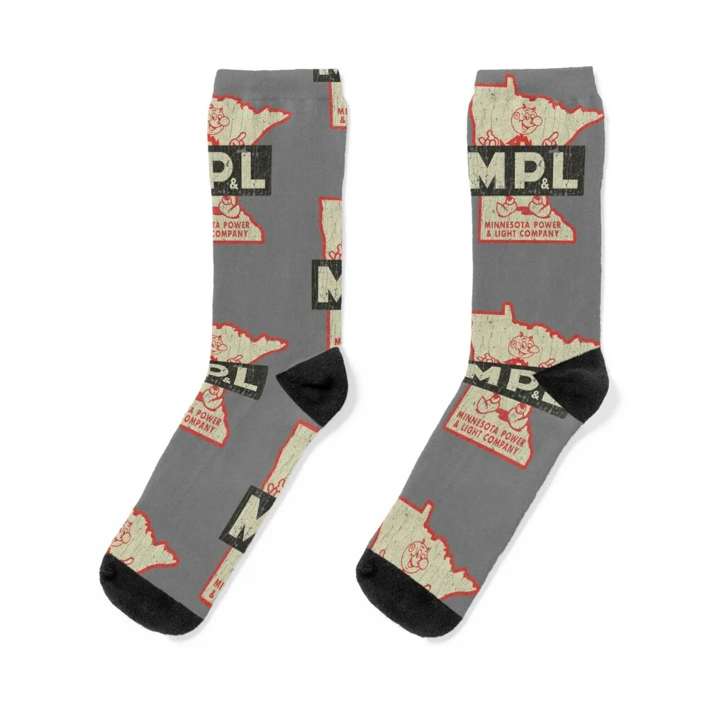 

Minnesota Power and Light Co. 1923 Socks Thermal man winter retro new year heated Women's Socks Men's