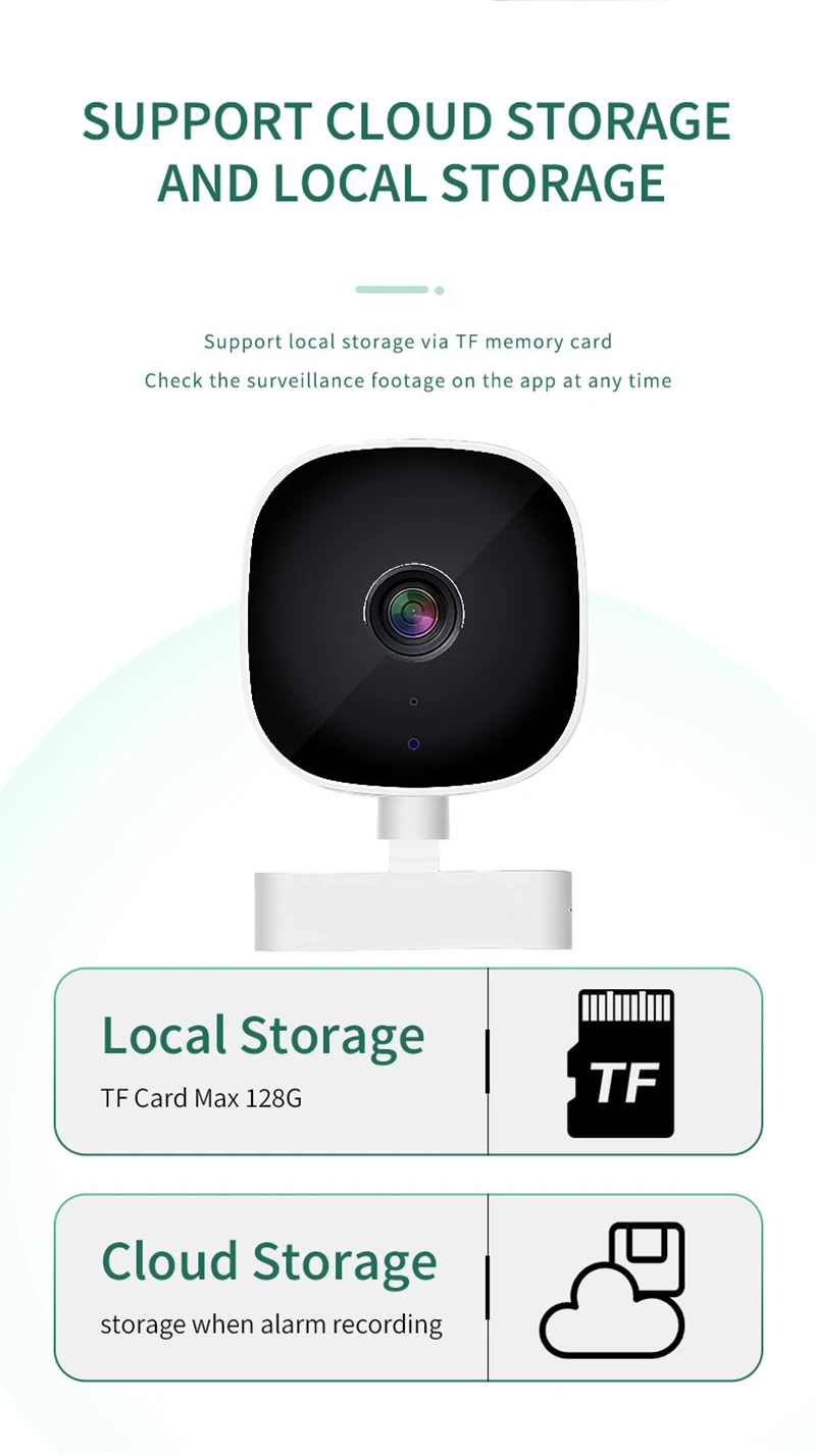 كاميرا أمان جديدة 4K FullHD WiFi مراقبة لاسلكية مع كاميرا أمان للرؤية الليلية بالأشعة تحت الحمراء كشف الحركة الصوتية ثنائية الاتجاه #4