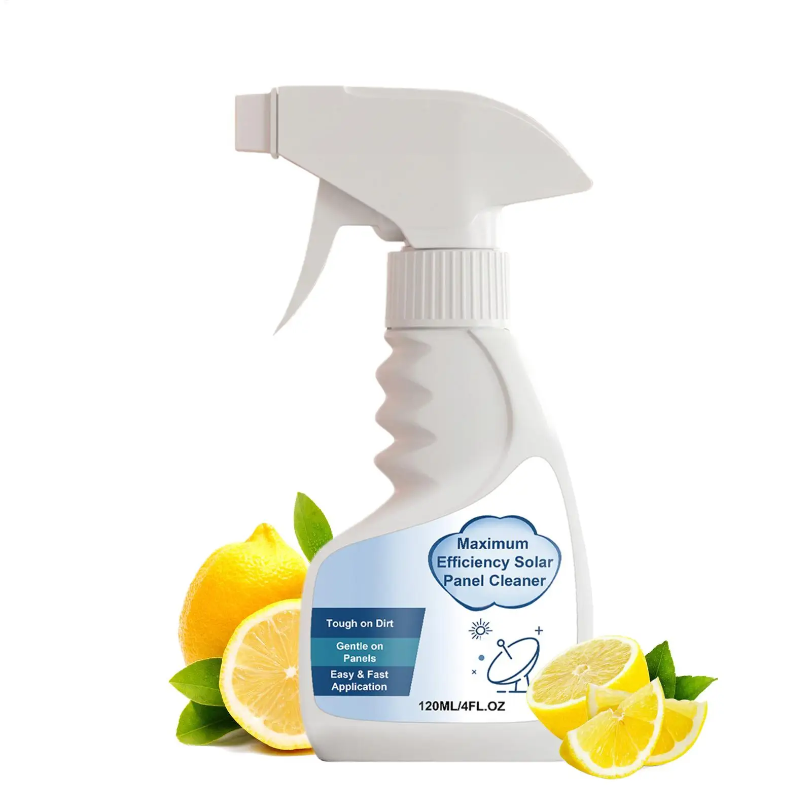 Solar Panel Cleaner 120ml Scratch-Free Protective Formula Removes Oils Dirt Grime For Glass & Frames, Home, RV, Boat
