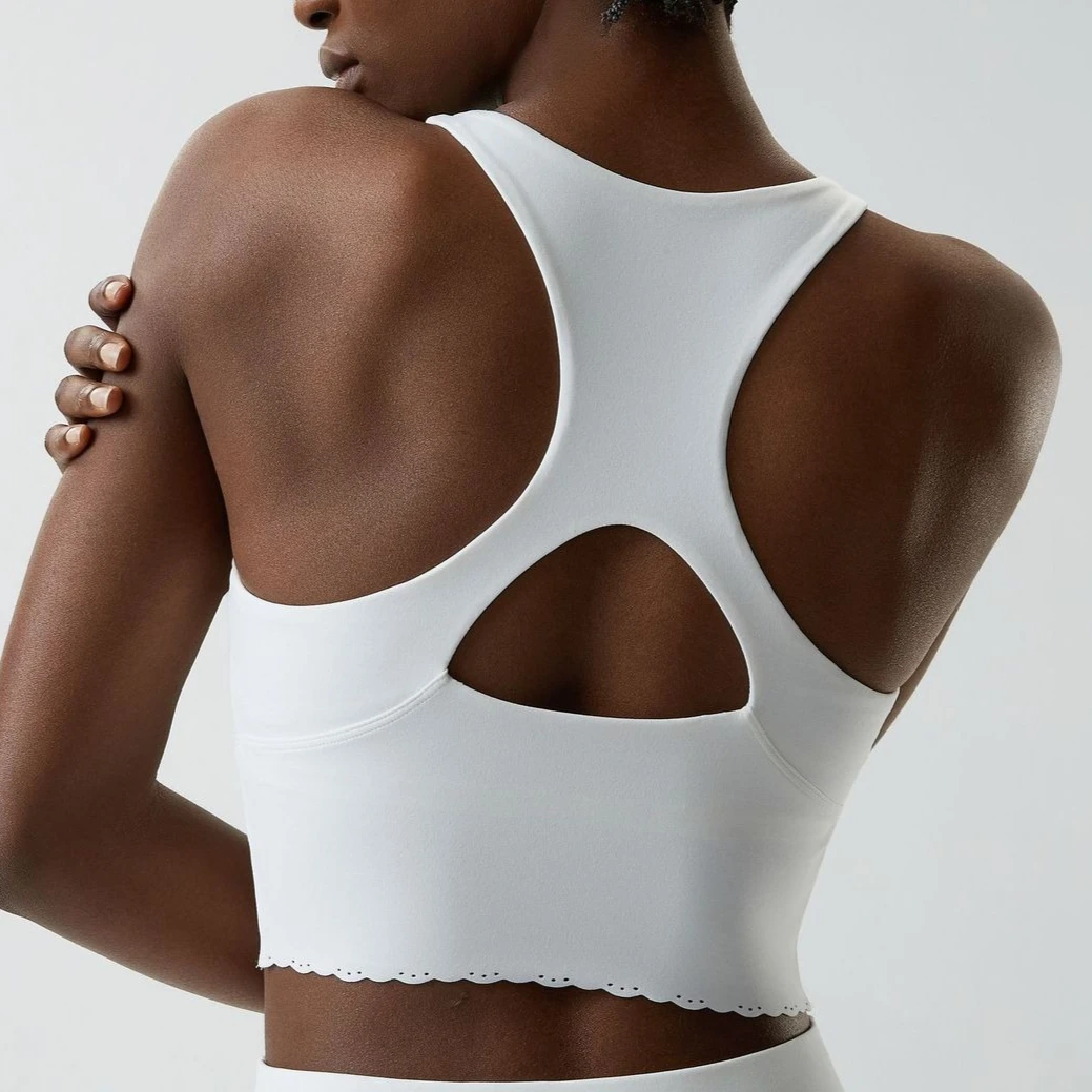 

Summer Sports Vest Yoga Vest Women's Sports Underwear Fitness tank top Tennis Top Lace Sports Bra Beautiful Back crop top shirts