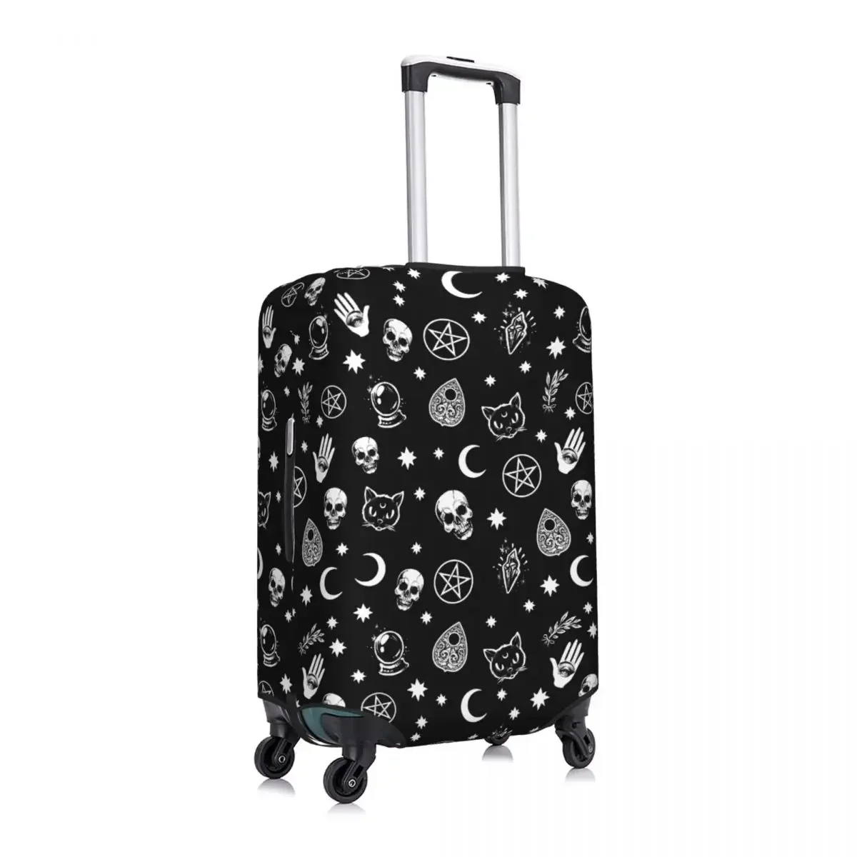 Custom Halloween Witch Gothic Skull Luggage Cover Cute Suitcase Protector Covers Suit For 18-32 inch