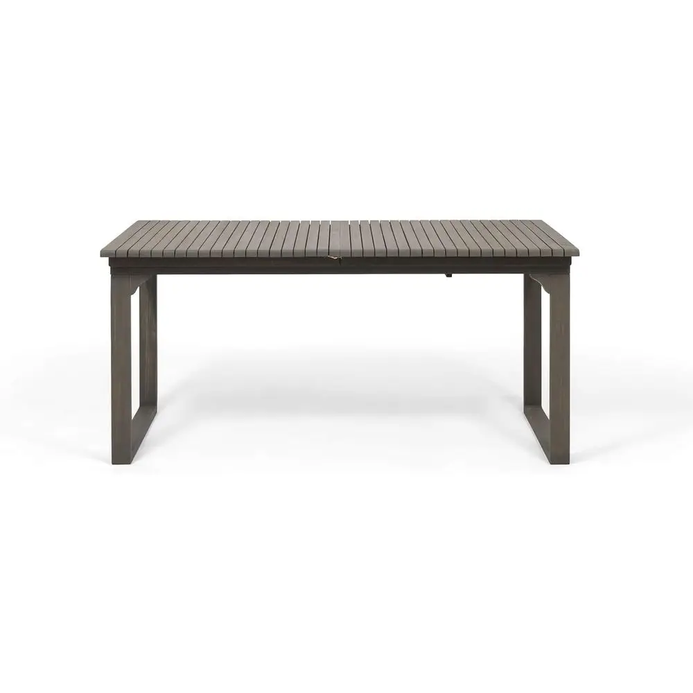 

Раскладной обеденный стол из акации для улицы от Yilia, серый (309679) - Отличная цена