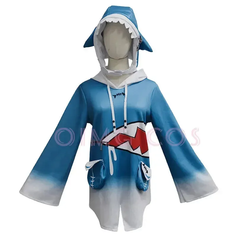 

CyVtuber Gawr Gura Cosplay Hololive Costume Honkai Impact 3 Carnival Uniform Anime Wig Halloween Costumes Women Game