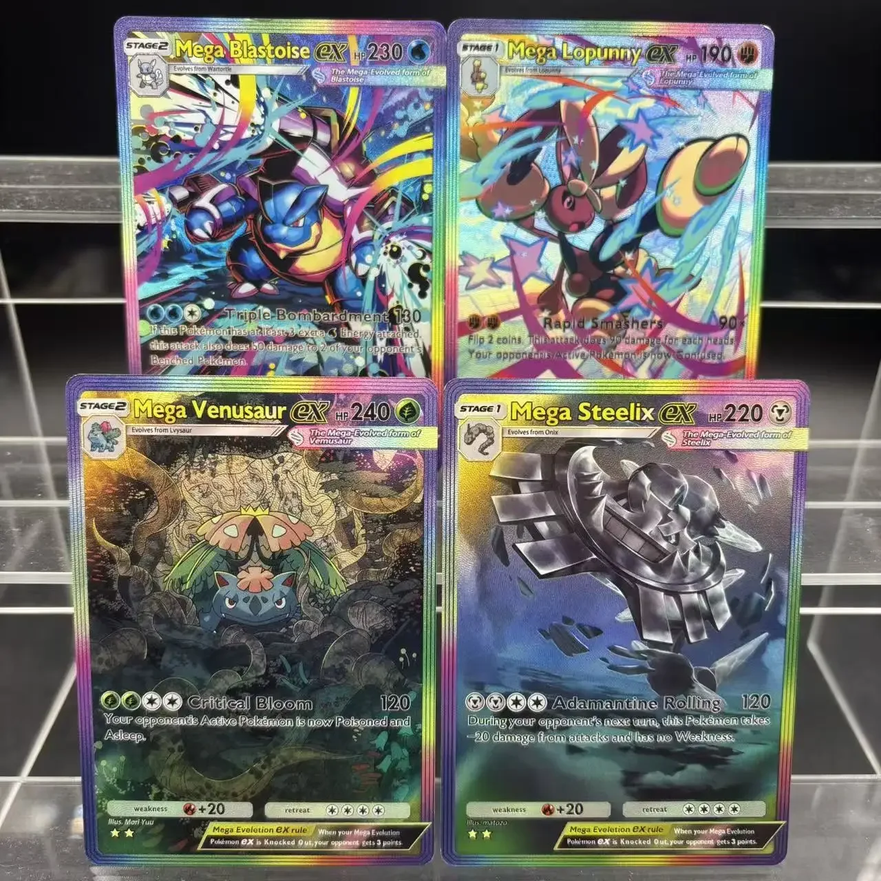 

DIY TCG POCKET Collection Cards DIY Mega Blastoise Venusaur Lopunny ex Self Made Single Card Classic Game Anime Card Gift Toy