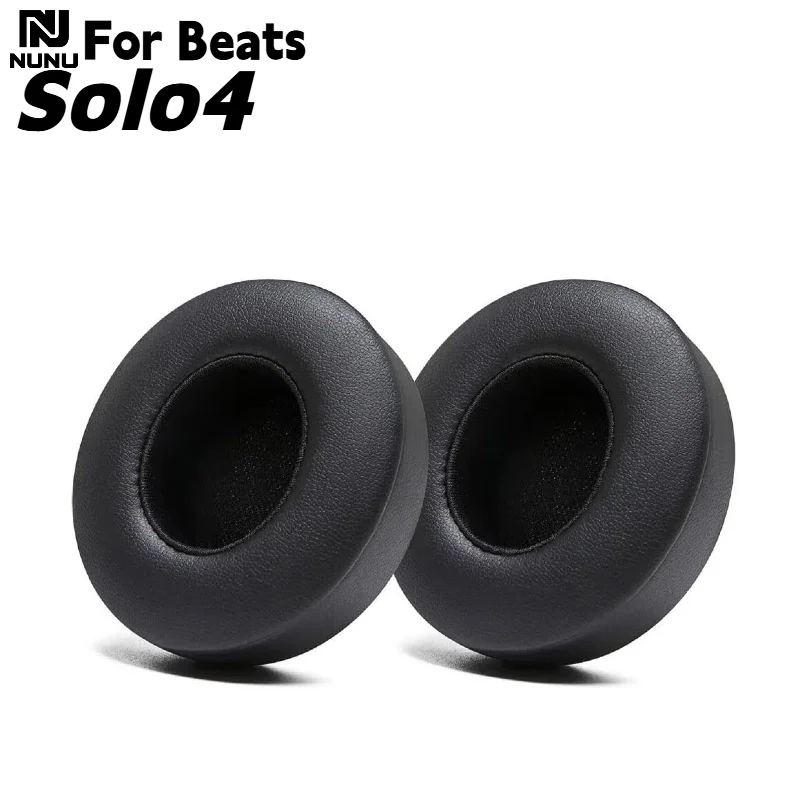 

NUNU Replacement Soft protein leather Memory Foam Ear Pads Comfortable/Durable For Beats Solo 4 Headphones repair parts