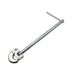 Metal 11-Inch Basin Wrench, Spring Loaded Small Jaw, Used For Faucet Installation