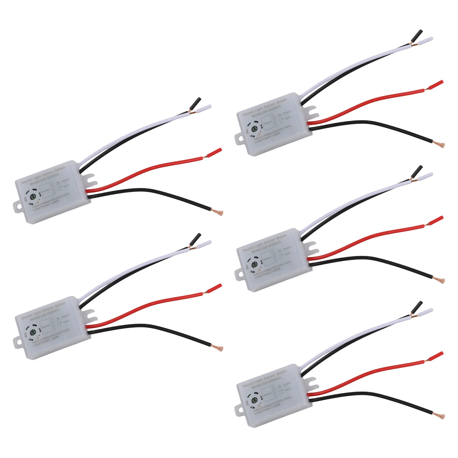 Automatic 220V for Sound Sensor Switch Pack of 5 Voice Control High Sensibility for ideal for Indoor Use Energy Efficient