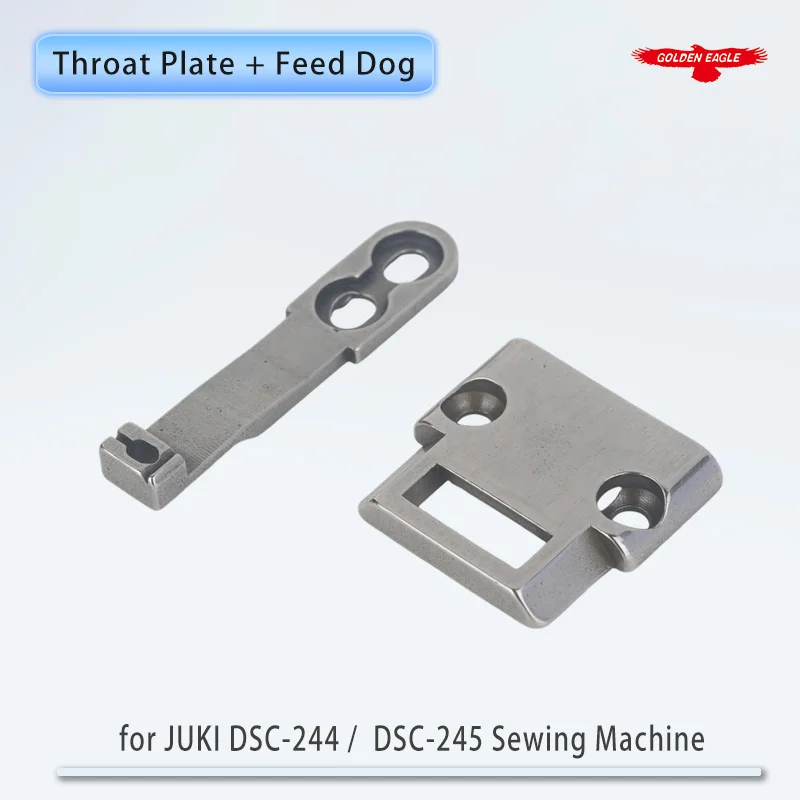 B1105-245-000 + B1613-245-00E Throat Plate and Feed Dog Set Fit JUKI DSC-244 /  DSC-245 Sewing Machines