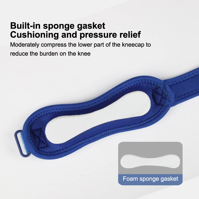 1 Pezzo Fascia per Ginocchio, Supporto Stabilizzatore del Tendine Rotuleo per Atletica, Escursionismo, Tennis, Salto, Artrite