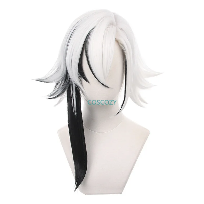 Genshin Impact Arlecchino The Knave Cosplay Costume Wig Earring Uniform Eleven Fatui Harbingers Halloween Costume Women Men Suit