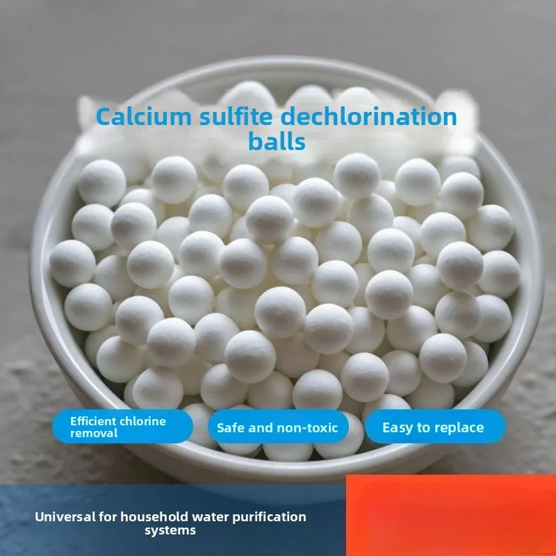 Food Grade Calcium Sulfite Dechlorination Balls, Filter Media for Tap Water, Aquarium & Water Purifier Cartridge