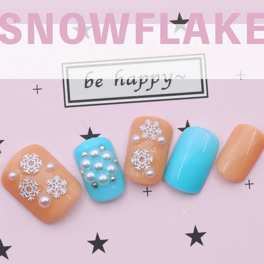 

3 Boxes Christmas Nail Sequins Snowflake Nail Art Charms Ultra Thin Manicure Stickers DIY Decorations for Festive Holiday Nails