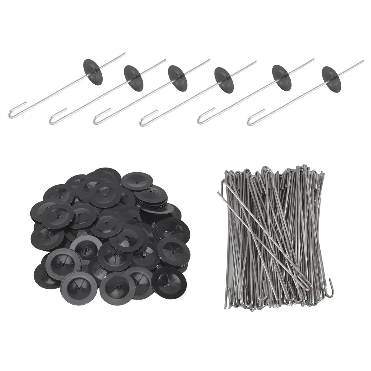 #53V 100Packs Solar Panel Guard Clips,Wire Fence Fasteners for Solar Panel,solar panel kit,(Stainless steel)