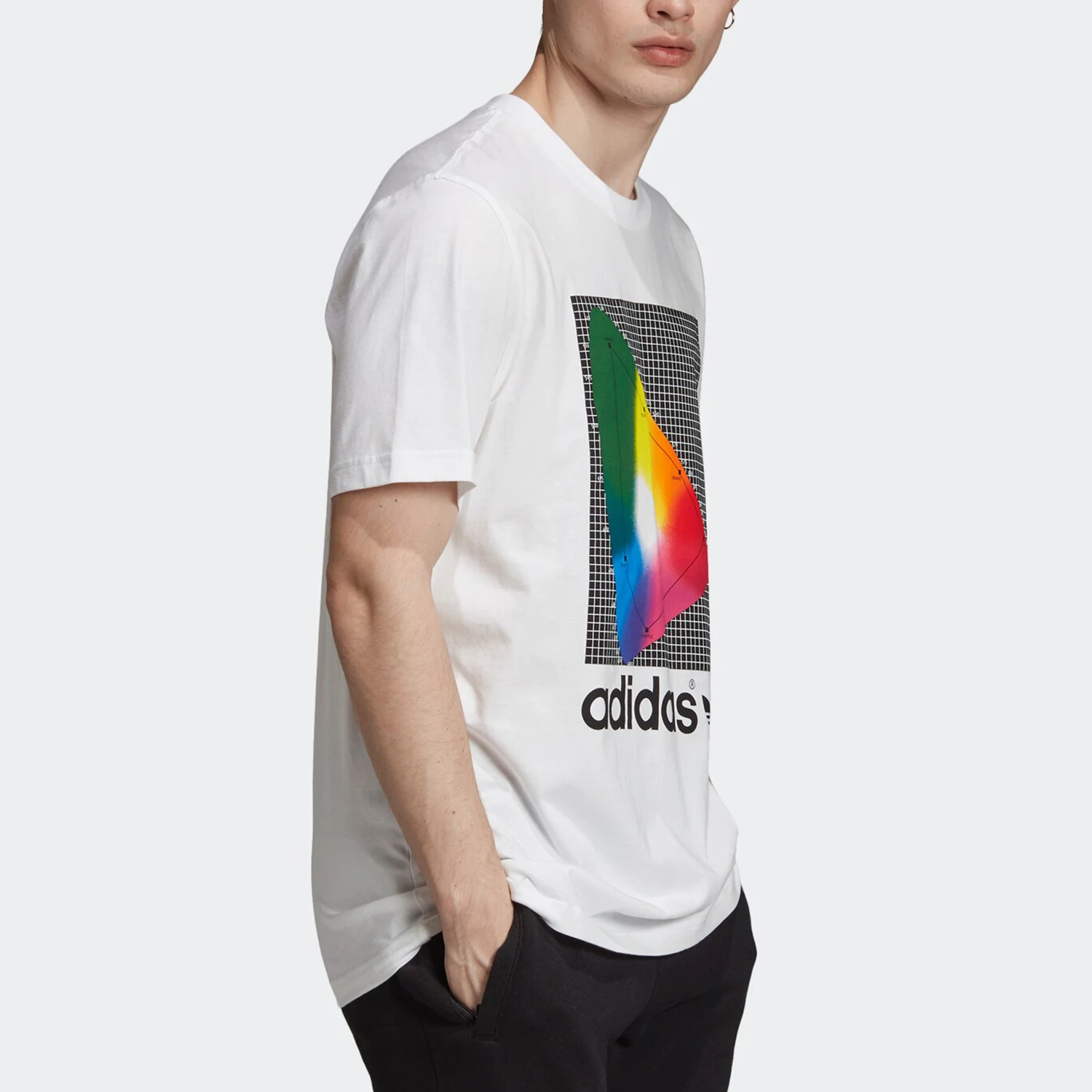 Adidas genuine clover men's new SPECTRUM TEE short sleeved T-shirt EI6216