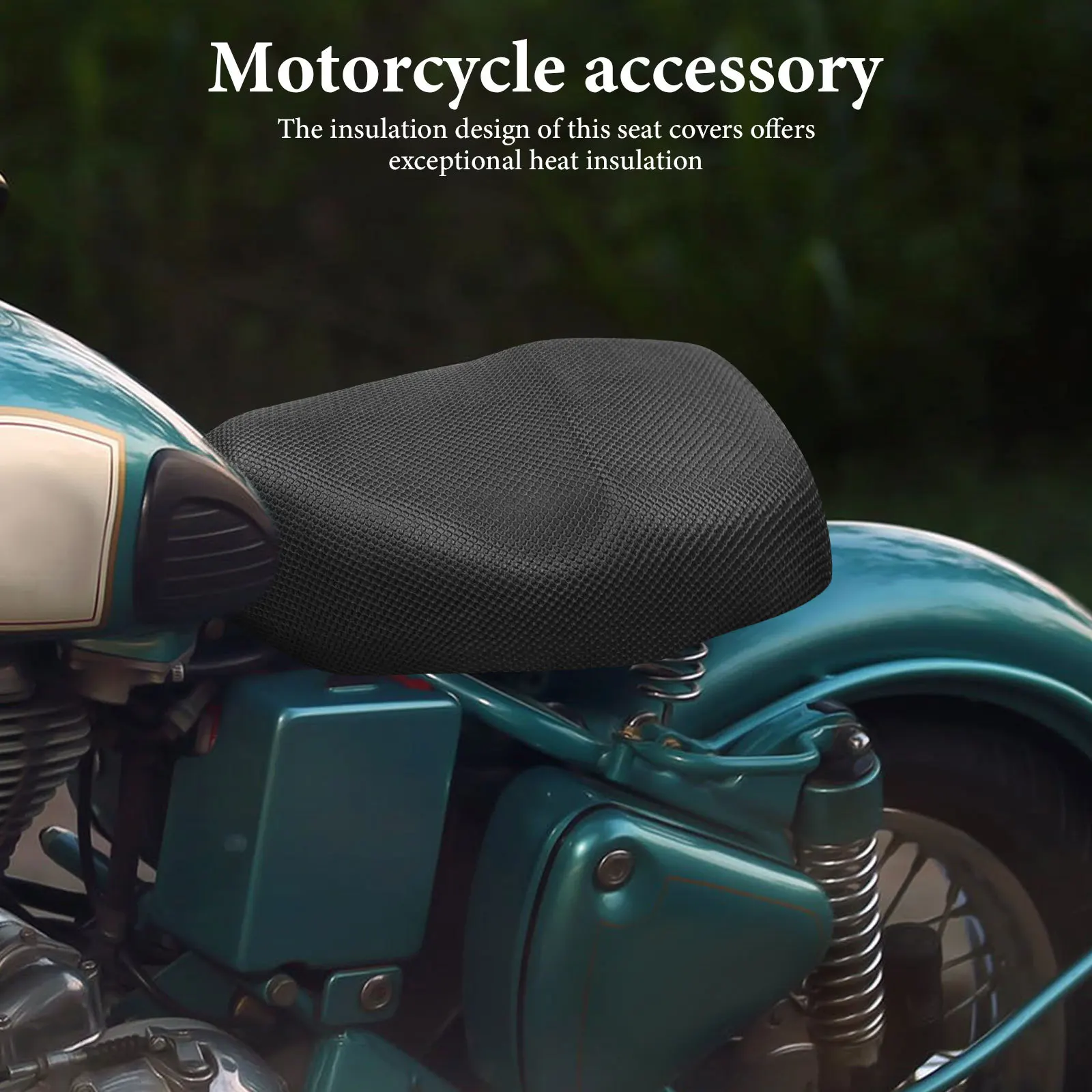 

Sunscreen Seat Cover for Motorcycle Breathable Insulation Non-Slip Motorcycle Seat Cushion Protector Easy Install Comfortable