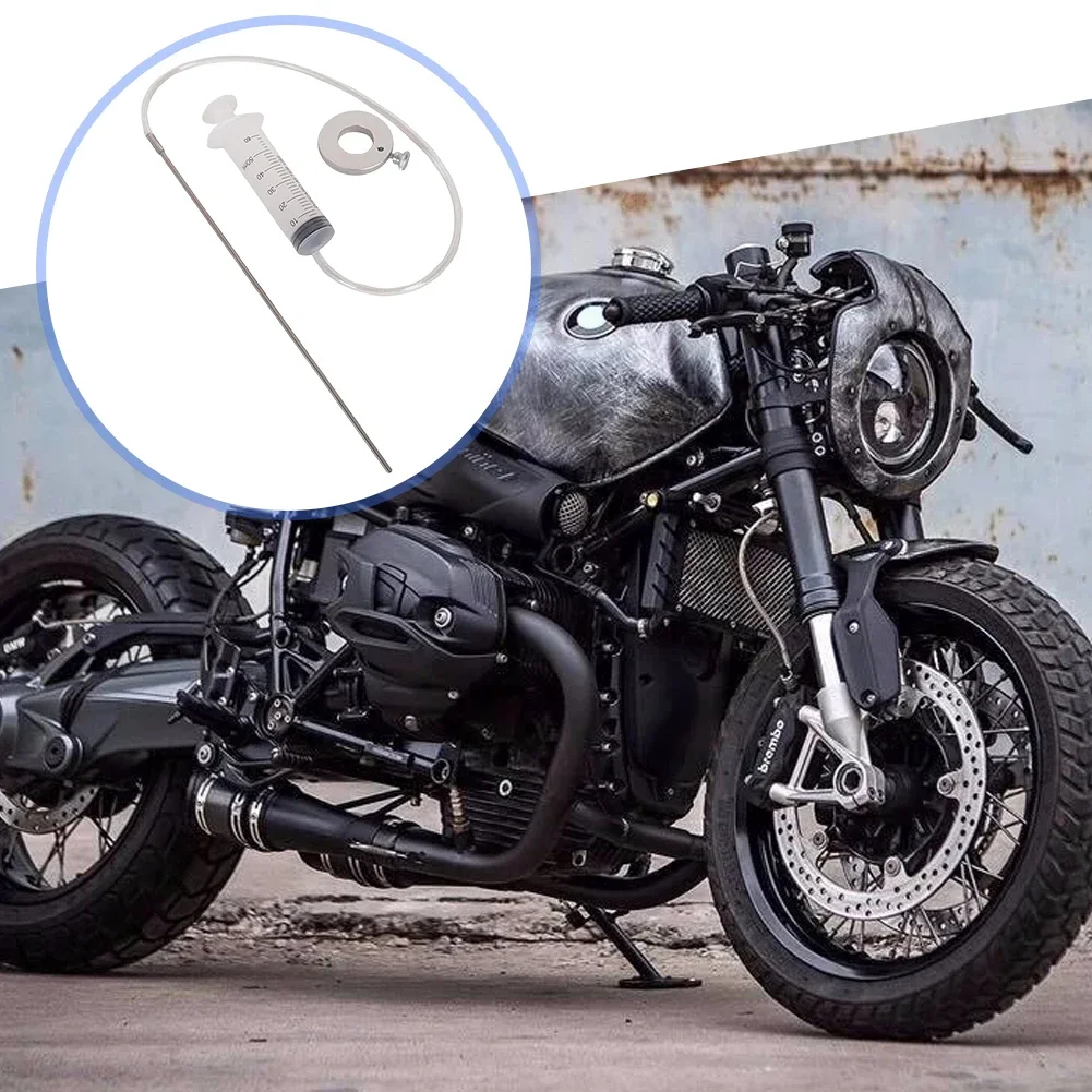 60ML Motorcycle Fork Oil Level Tool Fork Oil Tool Gauge Suspension Level Tuning Syringe Shock Adjuster With Adjustable Ring