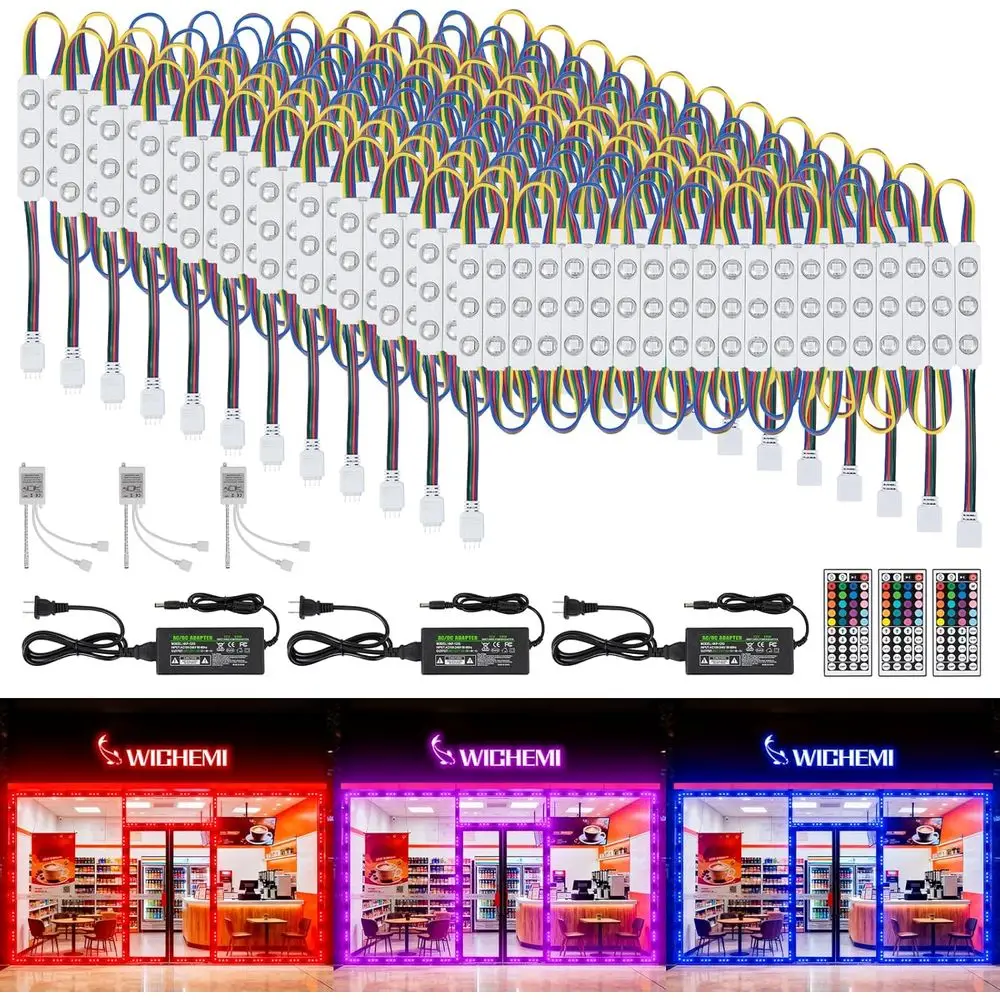 120T LED Lights or Store ront Window LED Lights or BusinCommercial Storeront Lights 240PCS RGB ule or Signs 5050 SMD RGB LED Str