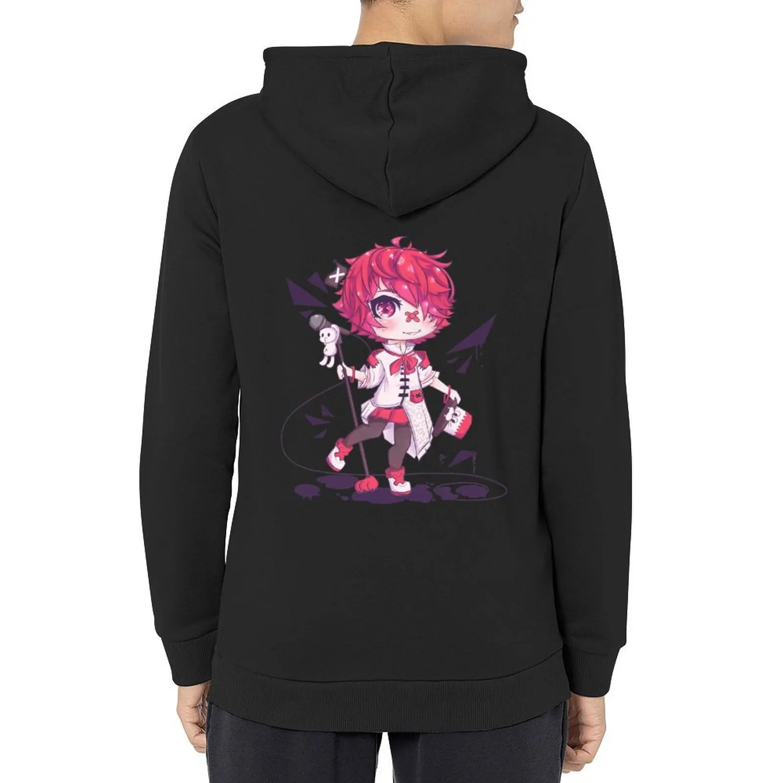 

Vocaloid Fukase Chibi with Microphone Hoodie men's sweat-shirt set korean autumn clothes men's coat tracksuit