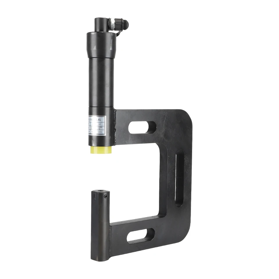 Abridor de buraco hidráulico de ferro de aço tipo C portátil Linha elétrica com ranhura de garganta longa Perfurador de ponte profunda