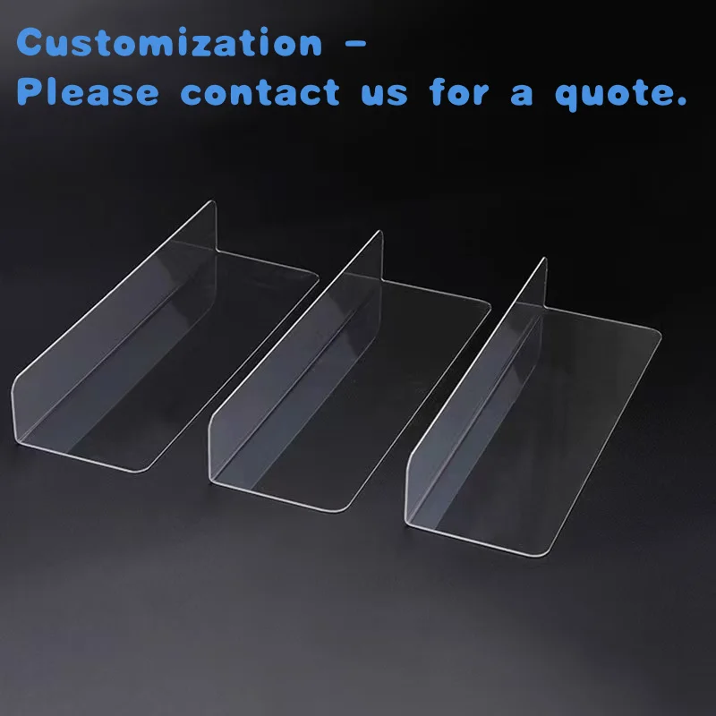 

на заказ.L-образная акриловая полка для супермаркета, разделитель полки, дисплей, сегментатор, разделитель полки