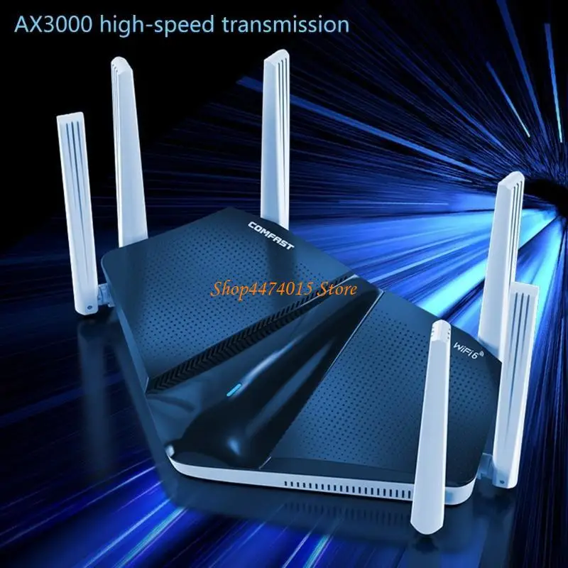 K1AA расширить освещение в Интернете с помощью двухполосного маршрутизатора AX3000 Wi -Fi6 Gigabit Router