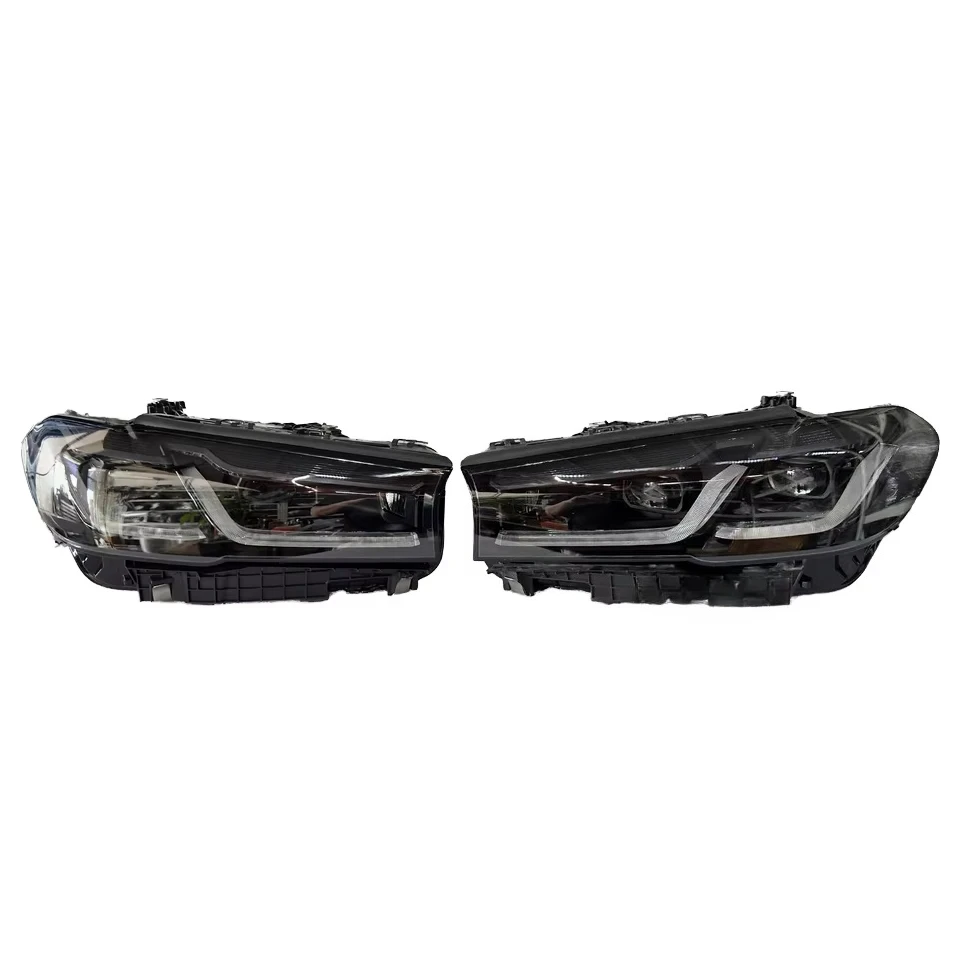 Suitable for  5 Series G30 LCI Black Shadow Color and Yellow White Switching DRL LED Headlights