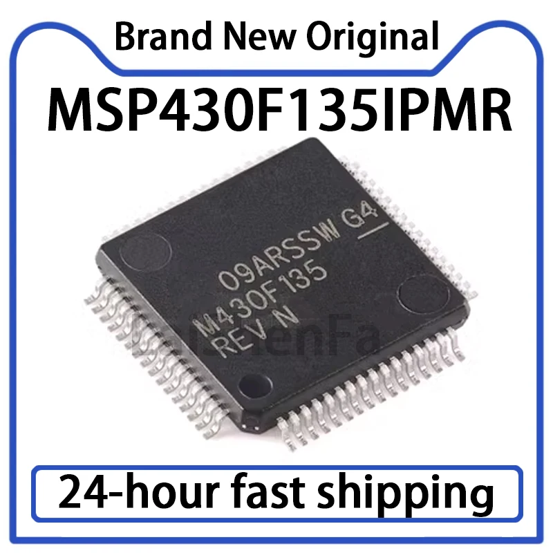 1PCS NEW M430F135 MSP430F135IPMR LQFP-64 16 Bit Microcontroller IC 8MHz Original in Stock