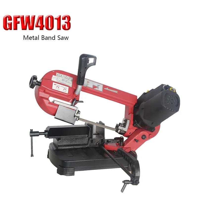 GFW4013 Household Portable Manual Metal Cutting Machine 5 Inch 220V/550W Electric Band Saw Machine Band Saw