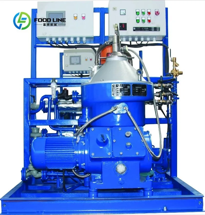 Edible Oil Refining Centrifuge Self-cleaning Disc Separator Oil  Fat Refining Dairy Processing and Beverage Purification