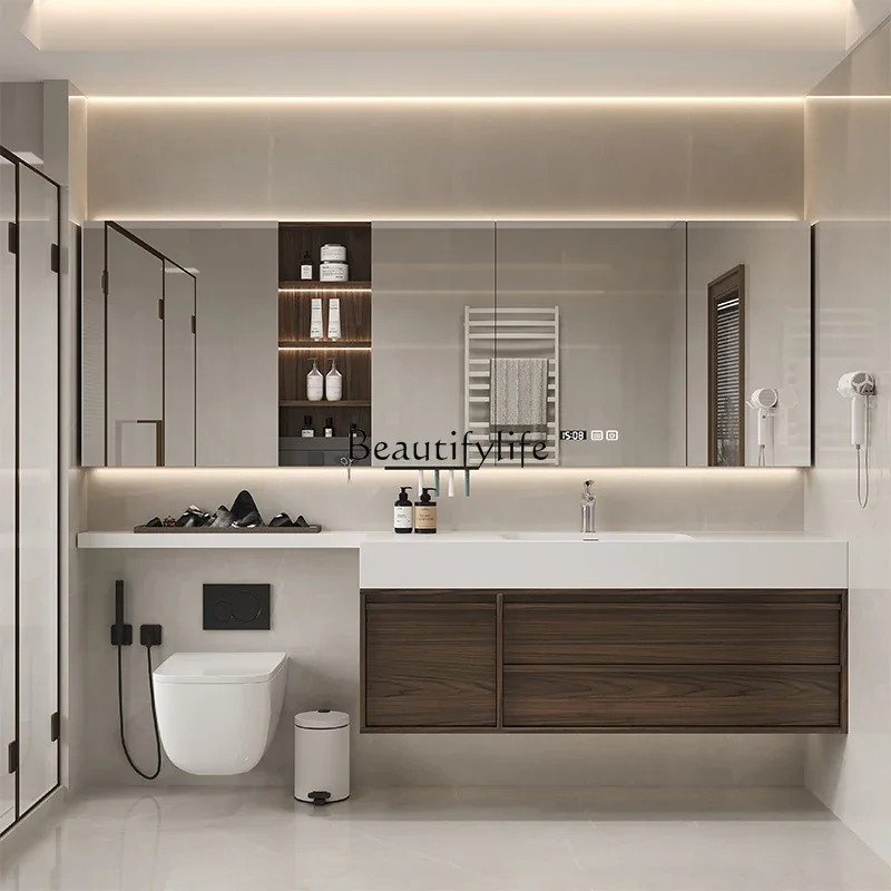 

ls 42Modern simple bathroom cabinet combination toilet extension washstand toilet slate washbasin