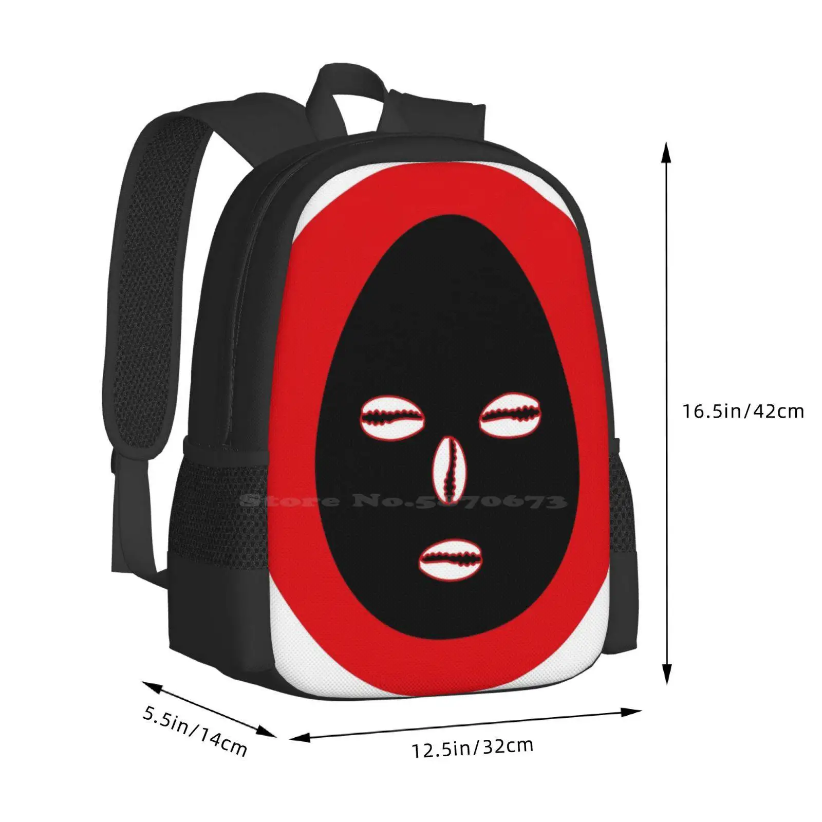 Eleggua Hot Sale Schoolbag Backpack Fashion Bags Eleggua Elegbara Orisha Santeria Eshu Lucumi Sincretismo Guardian Crossroads