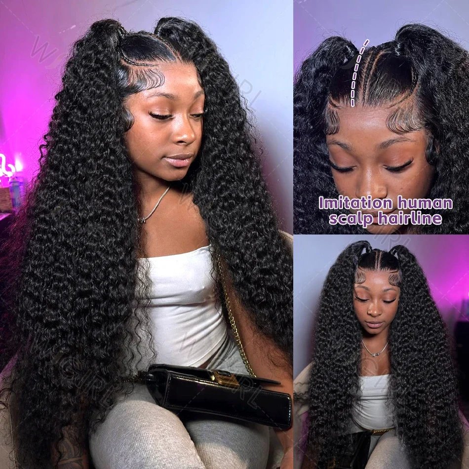 Curly Wigs Glueless Wigs Human Hair Kinky Curly Wigs Human Hair Glueless Preplucked Human Wigs Ready To Go 5x5 Closure Wig