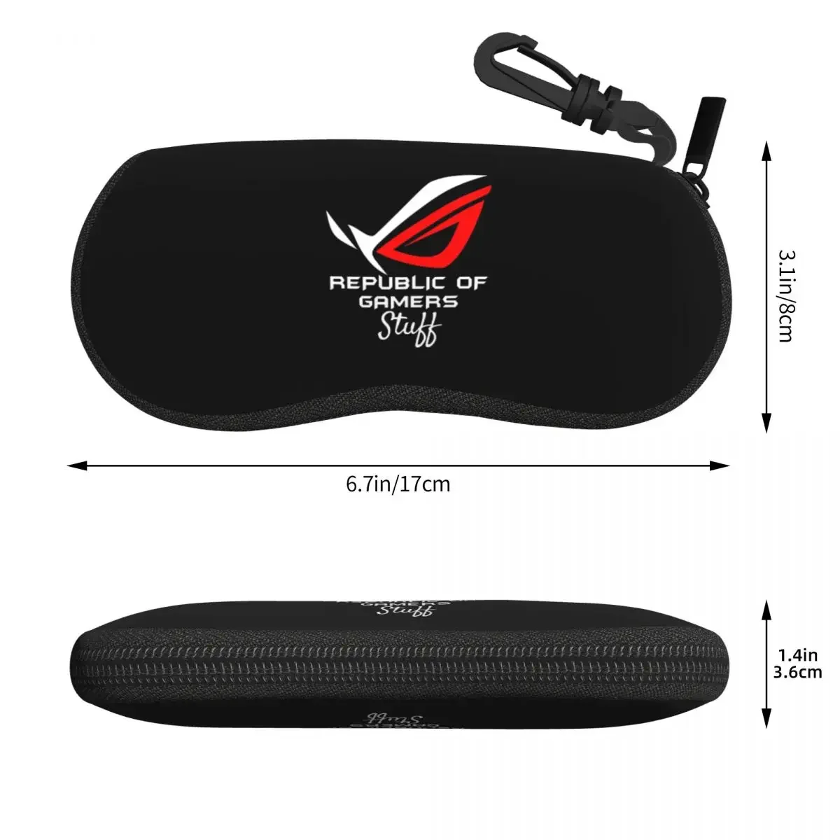 Asus Rog Republic Of Gamers Stuff Shell Glasses Case Protector Sunglasses Box Women Men Soft Eyeglass Bag Pouch