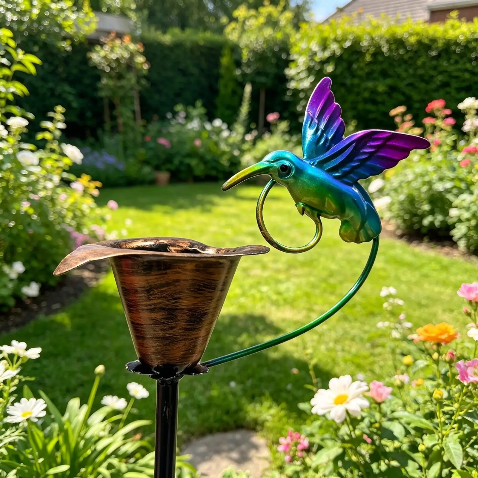 Bee Watering Station For Garden Weather-Resistant Decorative Watering Station Hummingbird Water Bowl Bath Plate For Butterfly