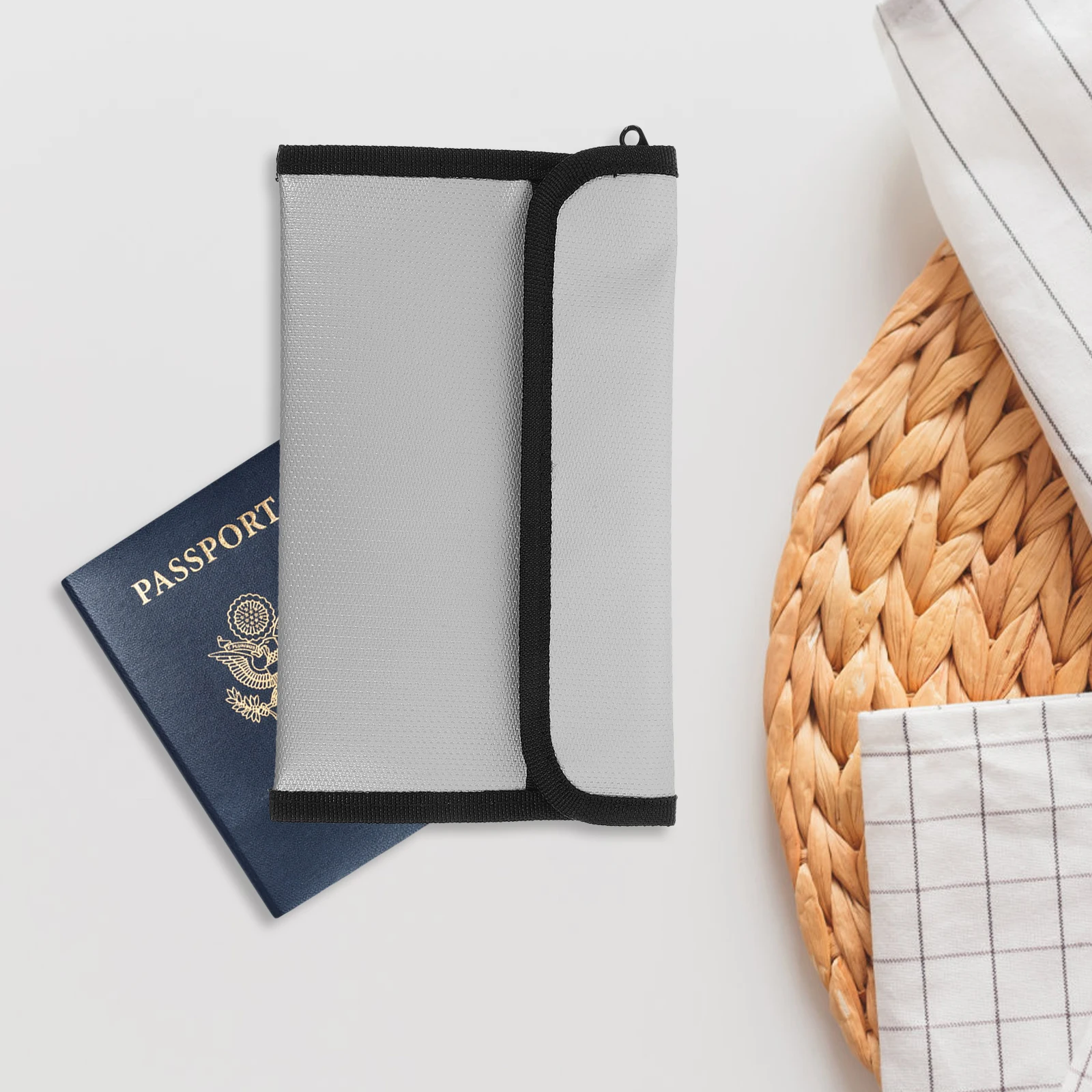 1 Pcs Waterproof File Bag Fireproof Document Box Durable File Organizer Receipt Container Accessory