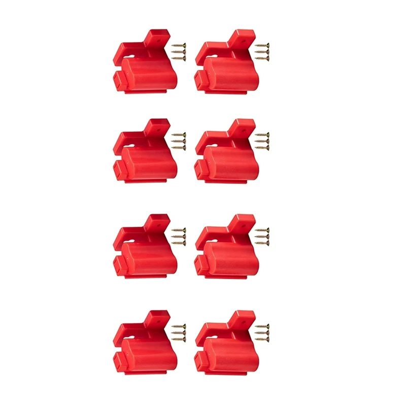 8Pcs Wall Mount Machine Electric Tool Holder Bracket Fixing Devices Fit Storage Rack Power Tools For M12 12V Battery