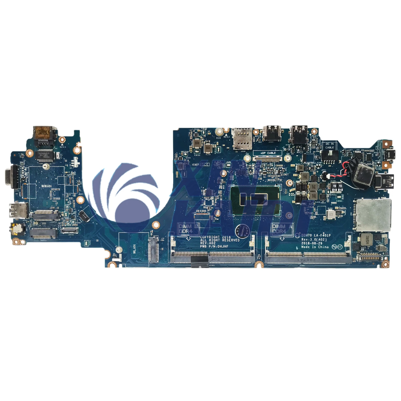 Laptop-Motherboard für Dell Latitude E5490 0C08DH LA-F401P 0NJFT2 0M71FV 08KN1W 0C08DH Mainboard i3 i5 i7 7. 8. Generation CPU