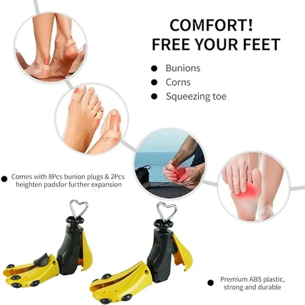 New Adjustable Width and Length Shoe Stretcher with Steel Shaft Durable High Top Shoe Trees Sneaker Shoe Widener for Wide Feet