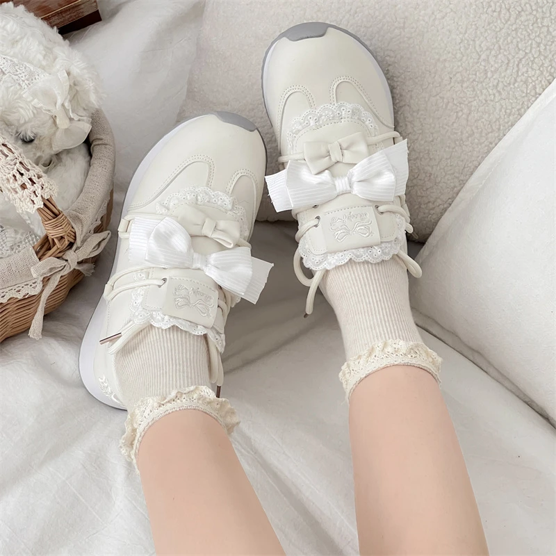 أحذية نسائية لطيفة على شكل فيونكة 2025 أحذية رياضية كاجوال جديدة متعددة الاستخدامات #5